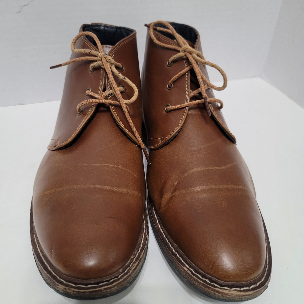 Hawke & Co Men's Kalahari Brown Leather Ankle Boots Chukkas Size 13